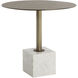 Kata White Marble Bistro Table
